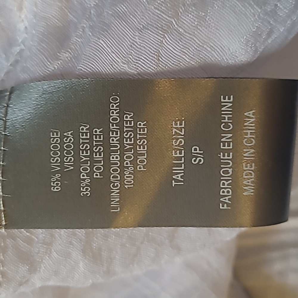NWT Floral Lagenlook Maxi Dress Suzy Shier flowy gauzy crinkle Modest White - Picture 4 of 6